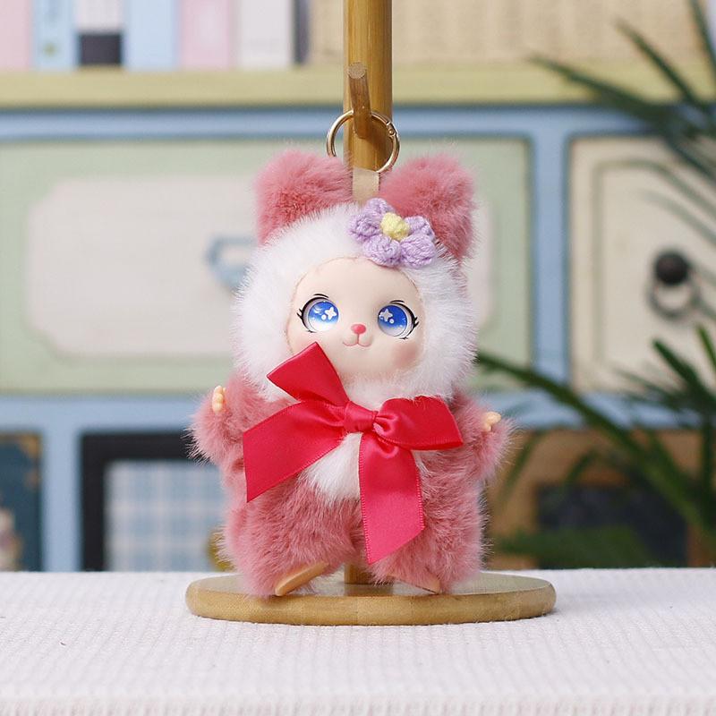 Plush Bunny Pendant Toy With Pp Cotton Filling For Couples Gift And Decor