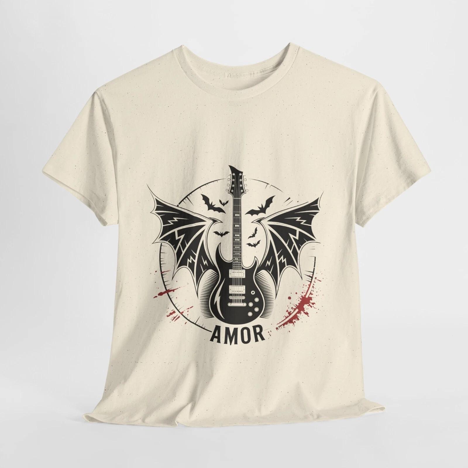 

Rock in Love Unisex Cotton Tee, Music Lover Shirt, Band Tee, Valentine s Day XL