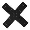 Placa de Reparación Metálica de Alta Resistencia Escuadra de Refuerzo en Forma de Cruz para Techos Paneles de Pared Placa de Montaje Acero Inoxidable