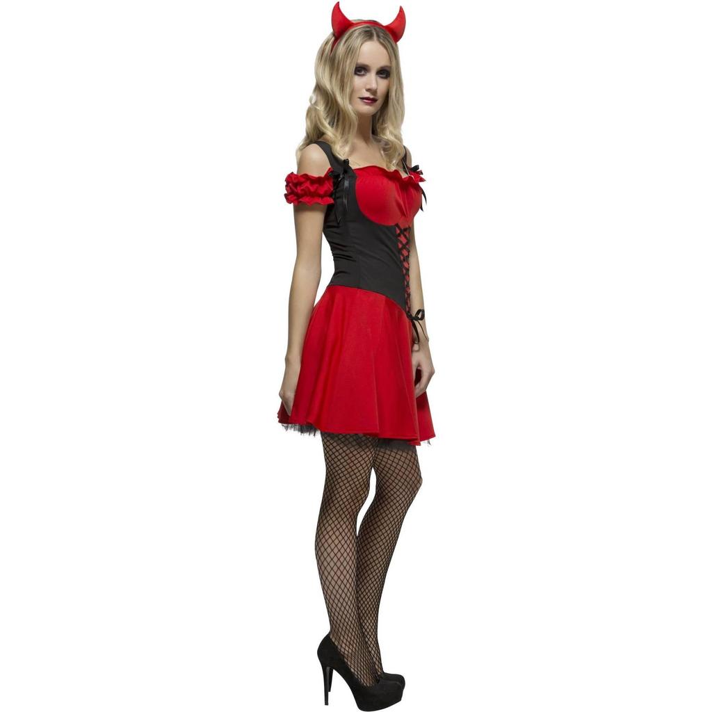 Fever Womens/Ladies Wicked Devil Costume Set