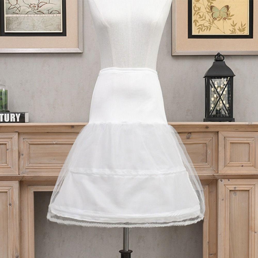 With Hoop Underskirt Crinoline White Crinoline Skirt Fashion Petticoat  Party Dress
