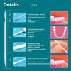 100Pcs/Box Fruit Flavor Toothpicks Double-Headed Disposable Interdental Brush Dental Tooth Flossing Head Oral Hygiene Clean