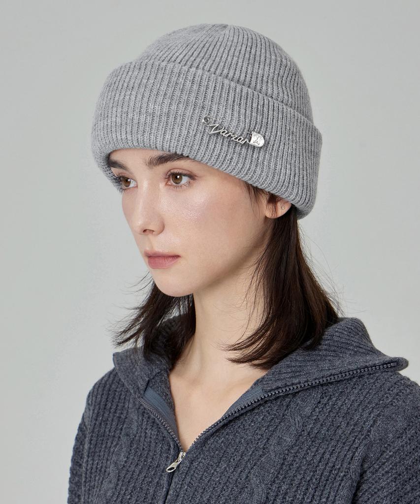 Bajal Safety Pin Beanie Grey