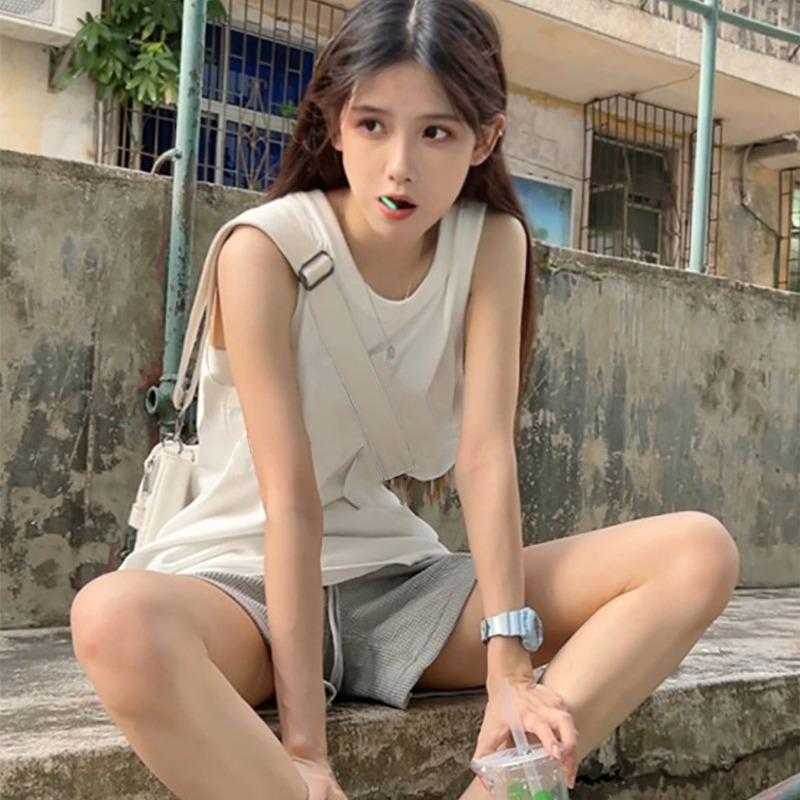 

Korean Style Women s Plus Size Sleeveless Casual Tank Top XXL (120-140 cm)