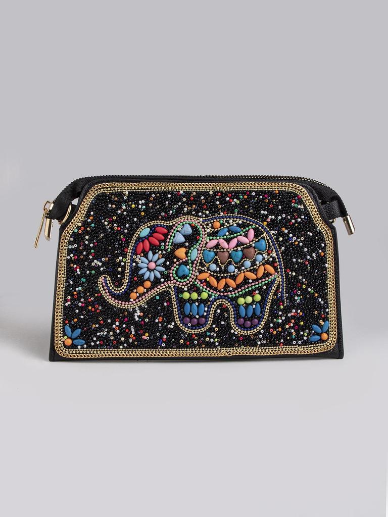 Bohemian Rice Pearl Shell Flower Crossbody Bag for Women - Travel & Photography Shoulder Bag