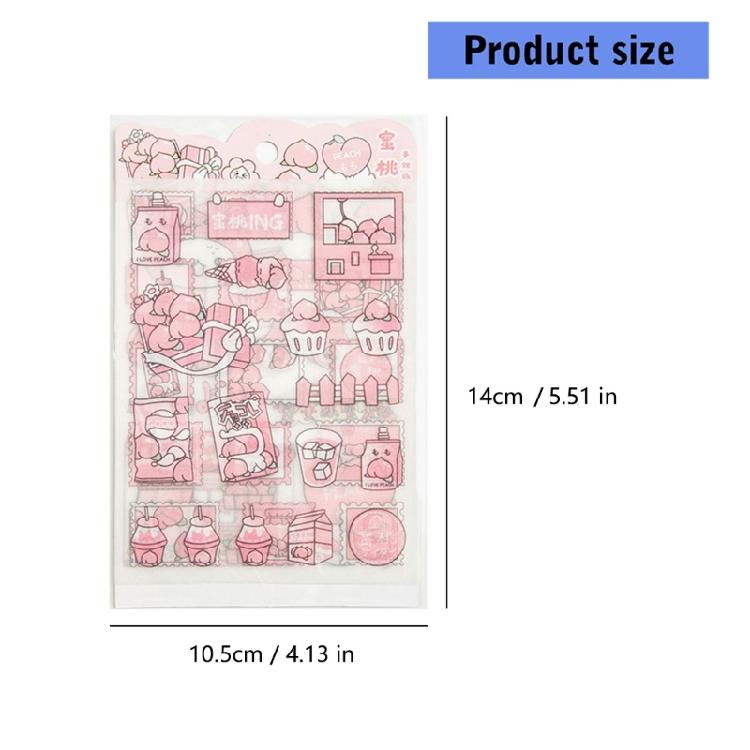 Glittering Matte Finish Journal Sticker Waterproof Decorative PET Sticker For Art Craft Scrapbooking Notebook Planner