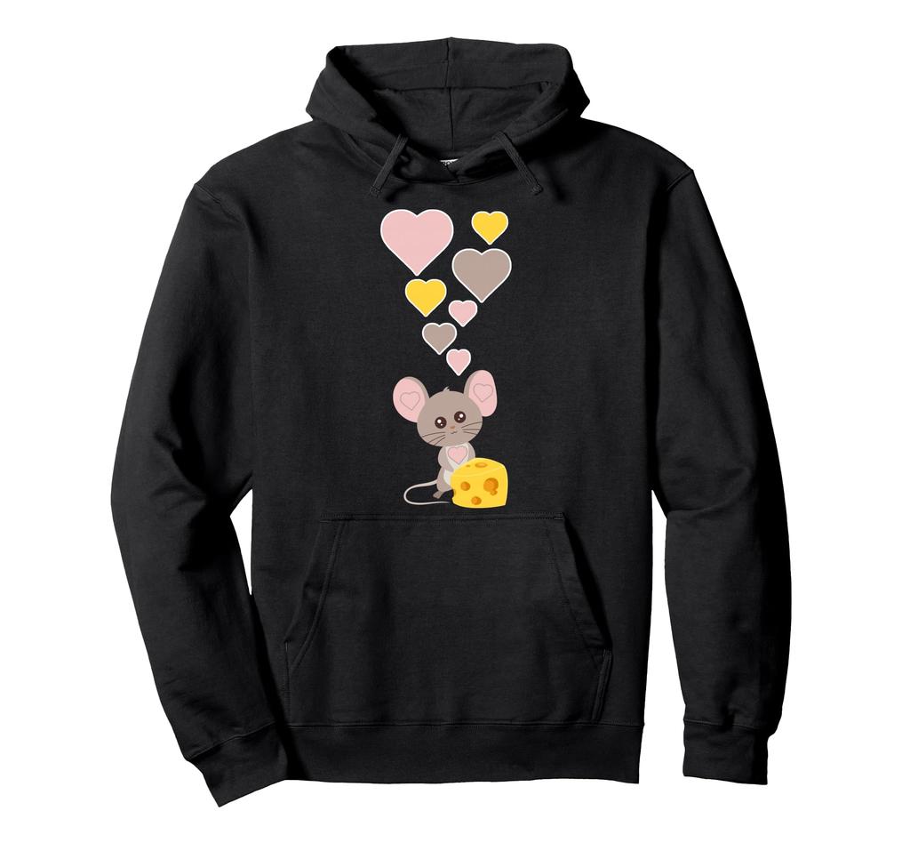 Cute heart mouse hoodie