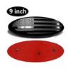 Truck Front Rear Hood Emblem American Flag Designs ABS Base & Aluminum Material Simple Installation for Car F150 F250
