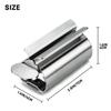 Stainless Steel Toothpaste Squeezer Tube Roller Rotatable Wringer Dispenser Reusable Tube Press Tool Bathroom Accessory For Toothpaste Ointment Cosmet