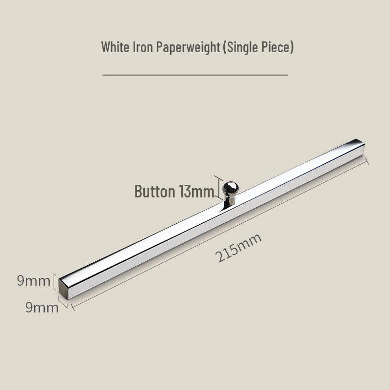 Divine Stroke White Iron Xuan Paperweight: Four Treasures of the Study for Chinese Painting & Calligraphy