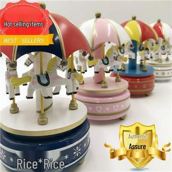 Music Box Carousel Birthday Cake & Christmas Decoration Gift