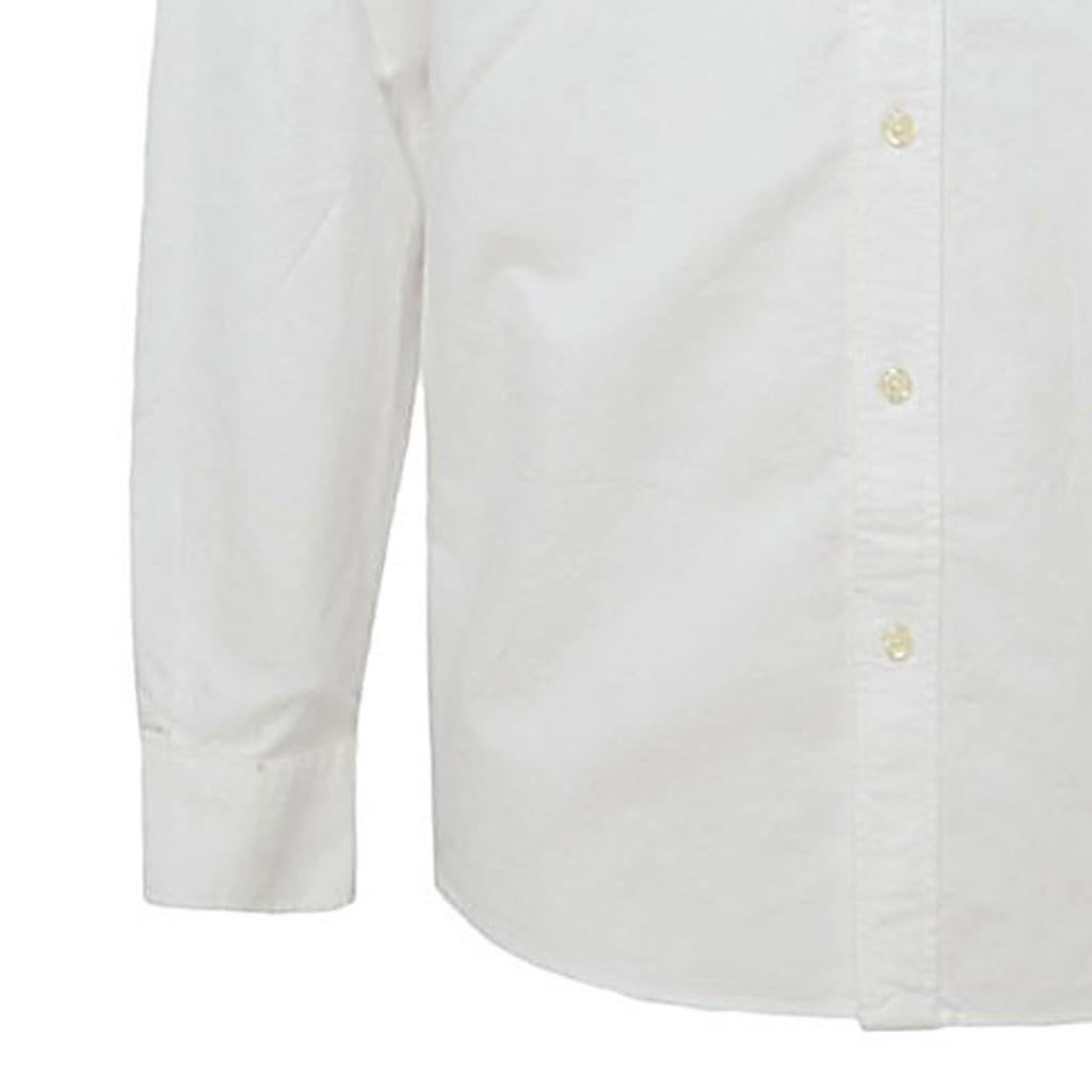 Polo Ralph Lauren Embroidered Colorful Logo Slim Fit Cotton Long Sleeve Shirt Men shirts White 710549084006BSRWHITE