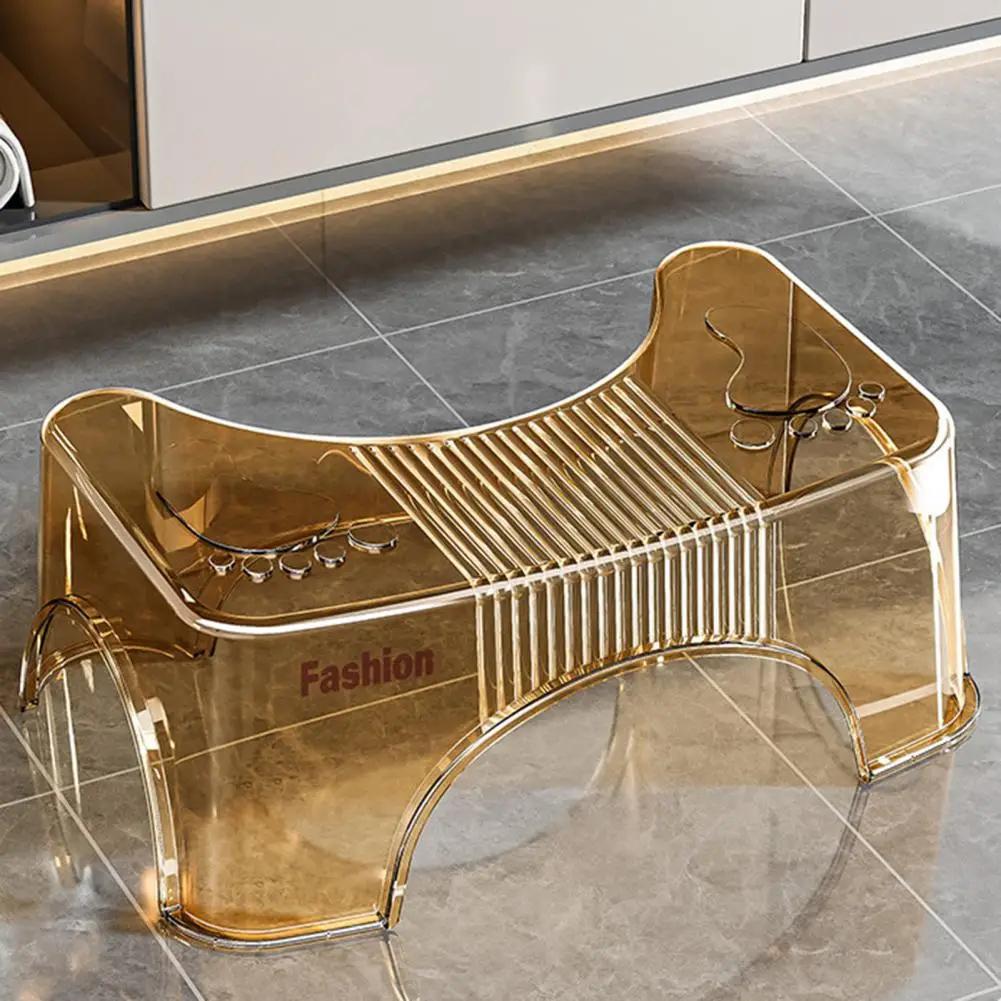 Foot Stool for Toilet Anti-slip Toilet Stool Bathroom Safety Stool with Anti-slip Design Widened Base Safety Stools for Toilet