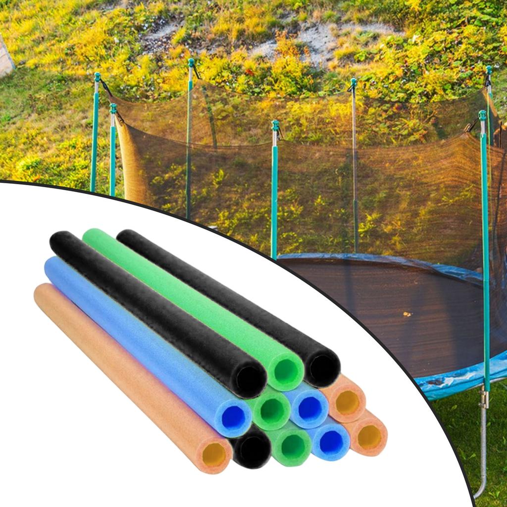 12 Piezas Mangas de Espuma para Postes de Trampolín Cubiertas Protectoras 40 Cm Piezas de Repuesto Protectoras