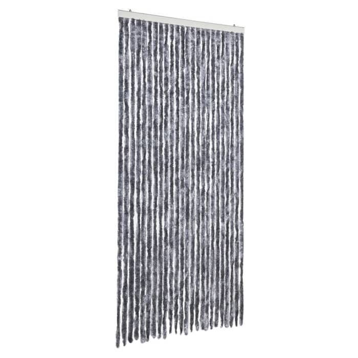 VidaXL Rideau Anti-mouches, Store Anti-insectes avec Crochet, Rideau de Porte Longueur et Largeur Réglables, Argenté 100x230 377380