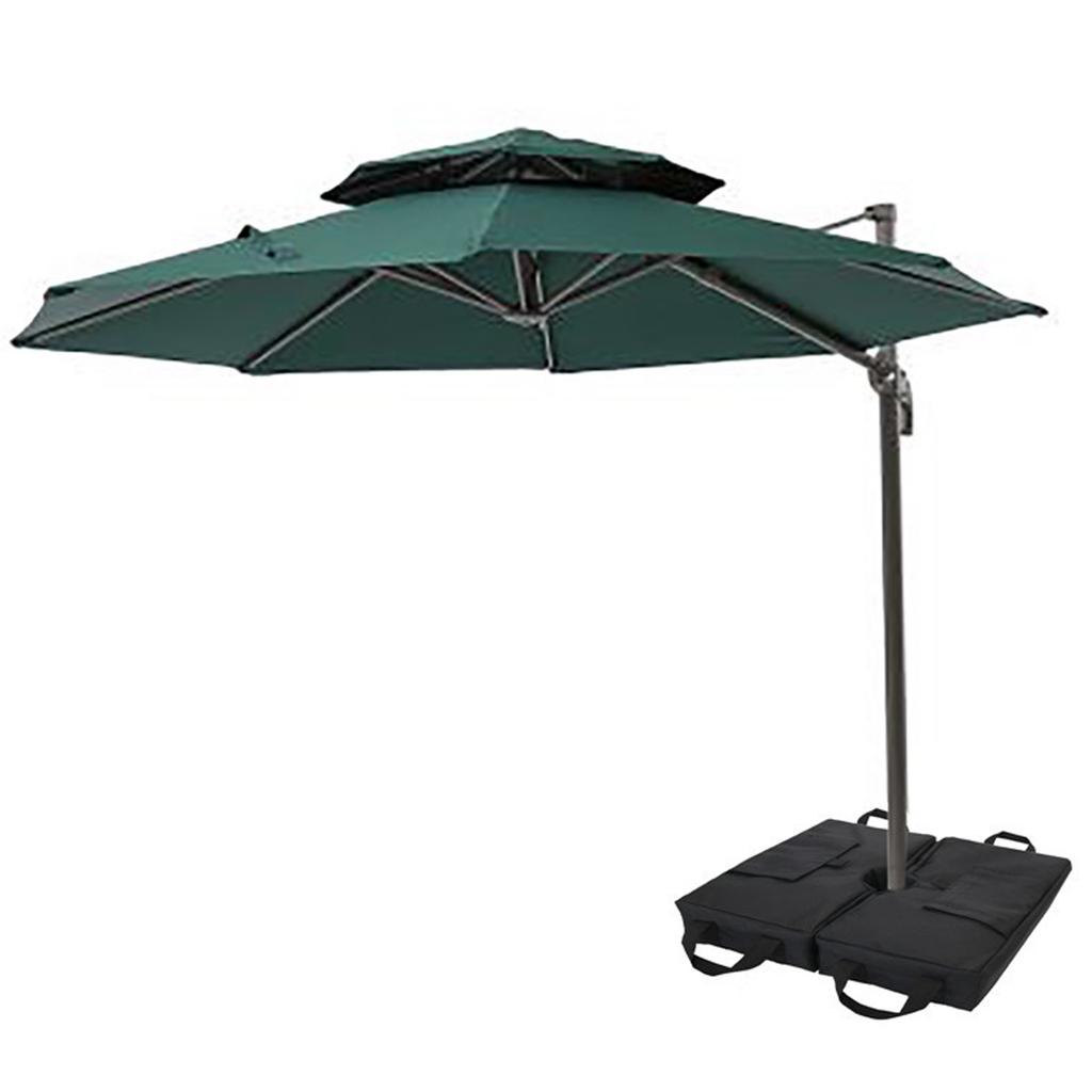 2 szt. Torba obciążająca podstawę parasola z dużym otworem, wodoodporna, odpinana, torba obciążająca podstawę namiotu na dziedzińce, kemping na zewnątrz