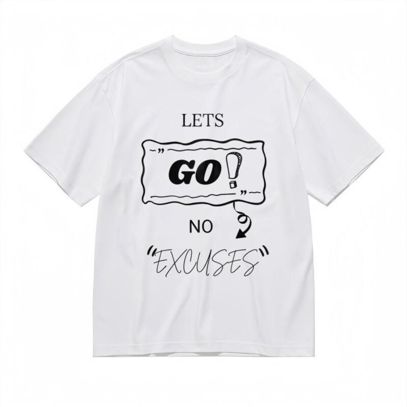 

Women s Comfy Classic T-Shirt Dialog Box Go Motivational Quote Tee White Tops M