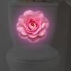 1Pc Luminous Lotus Toilet Sticker, Creative Self-Adhesive Wall Decal For Bathroom, Waterproof Luminous Decoration
