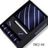 Men's 4-Piece Tie Gift Set for Business, Wedding, and Formal Wear.
