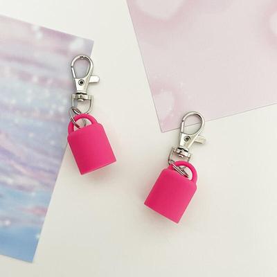 Chaveiro de Protetor Labial Batom Tonalizante Suporte de Silicone para Tampa