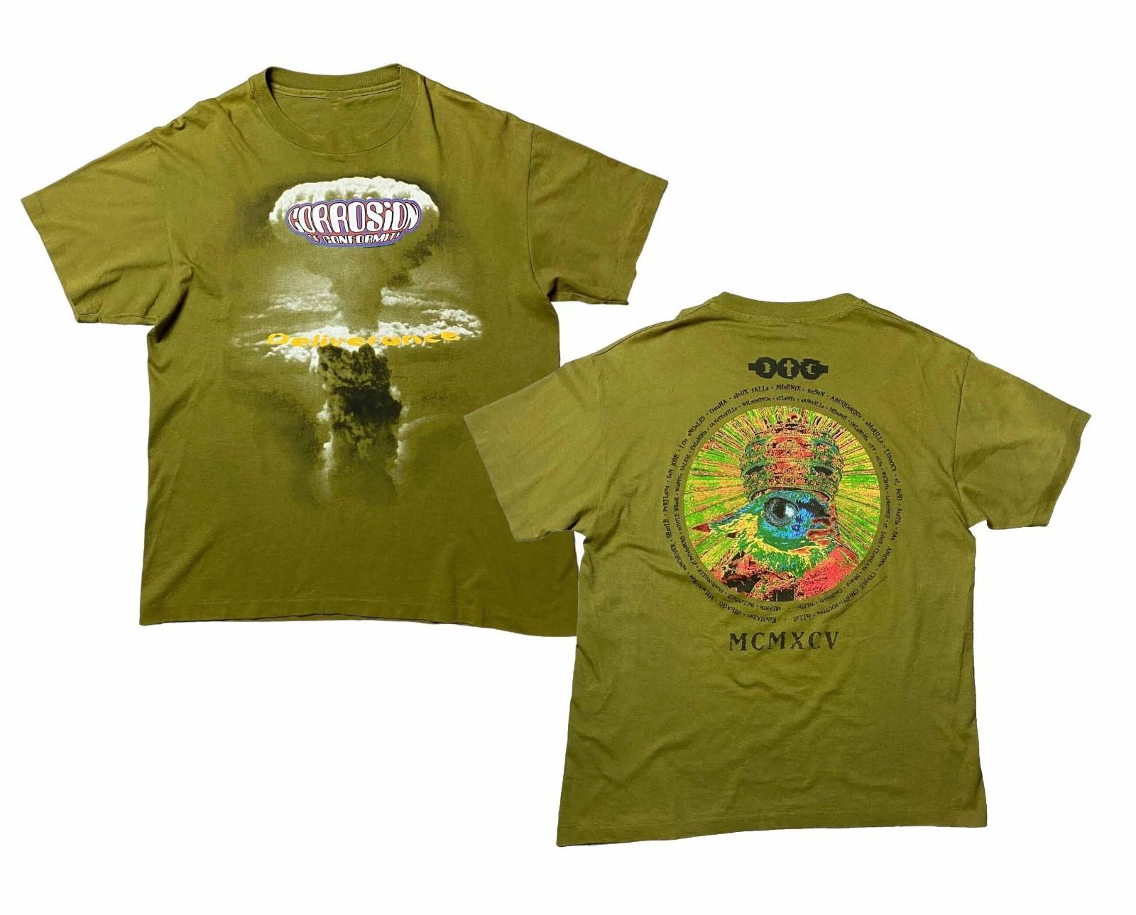 2 Sides Corrosion Of Conformity 1996 MCMXCV Tour Shirt Green Unisex S-5XL EM1333 S