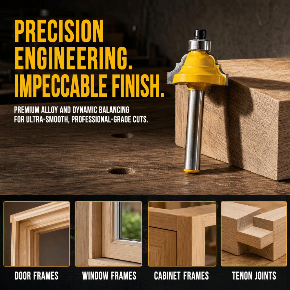 1/4 Inch Shank Edge Forming Router Bit 1-1/4 Inch Width Bead Molding Router Bit Trim Work