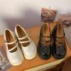 Small leather shoes women's 2025 new spring and summer French fashion versatile with skirts, thick soles increase height, sweet and cool Mary Jane s