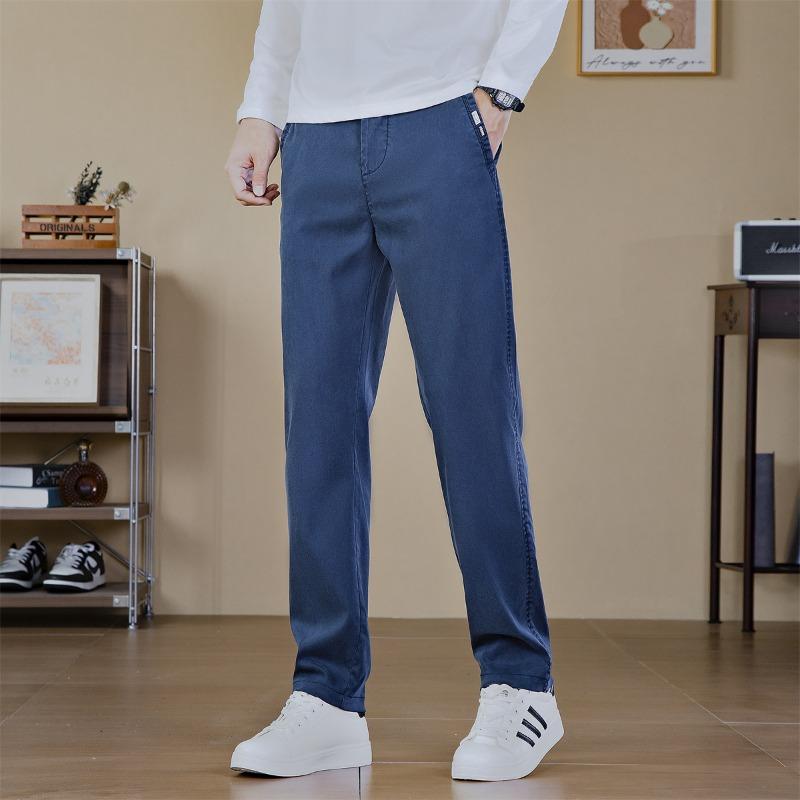 Pants Men's Autumn and Winter New Men's Business Casual Pants Men's Loose Straight Elastic Pants