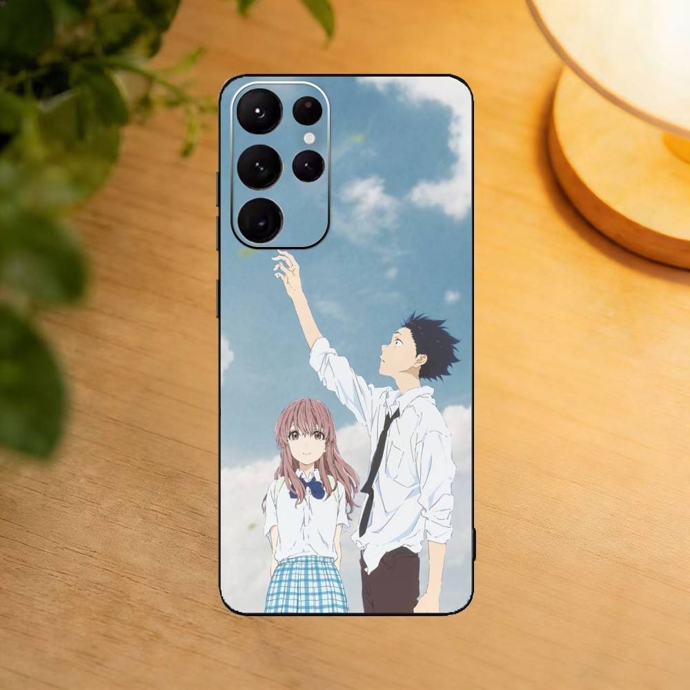 A Silent Voice Shoya Nishimiya Phone Case For Samsung S25,24,23,22,30,21,10,9,Ultra,Plus,Lite Soft Black Case