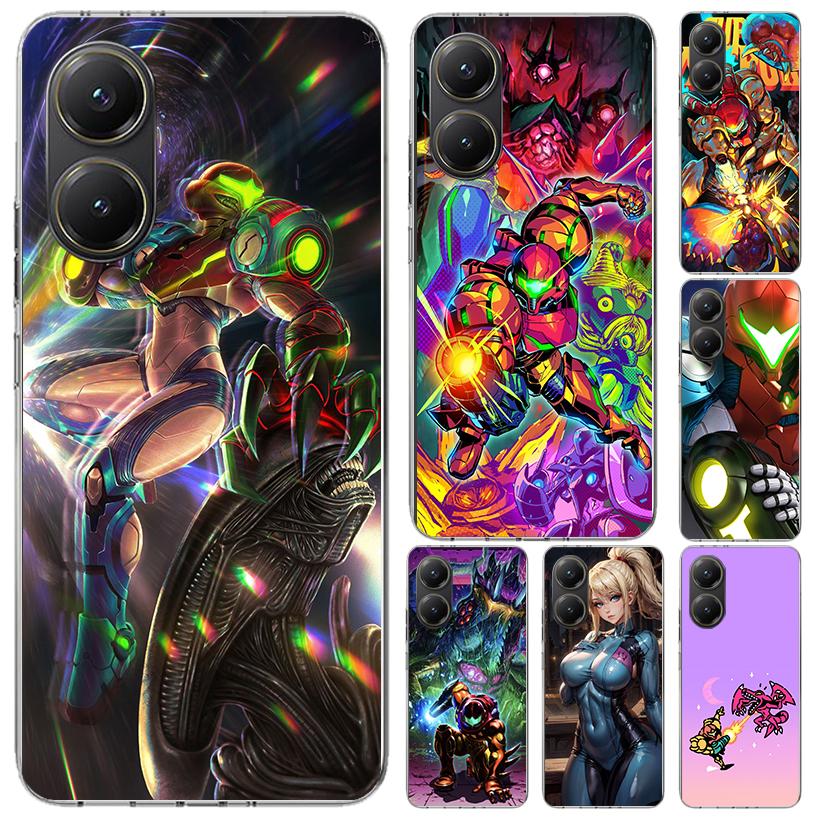 Game M-Metroids Phone Case for Xiaomi Poco X5 X6 X7 Pro F7 Ultra M7 Redmi 15 15C 13 13C 12 12C 10 10A 10C 9 9A 9C 9T Shell Poco
