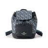 New Jes Patched PVC Bucket Bag Backpack Medium Size Women's Blue Gray 91110-SVQB8