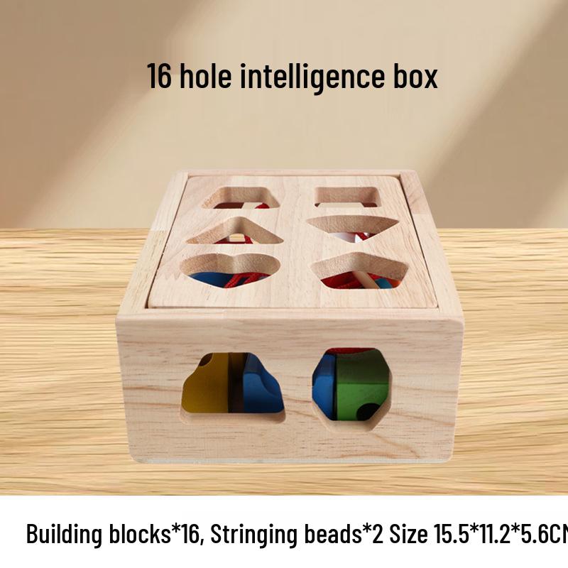 

Montessori Shape Matching & Geometric Beading Blocks for Early Childhood Education
