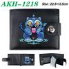K-Pop Demon Hunters Wallet Black Soft Leather Snap Closure with Zipper Coin Pocket 1pcs