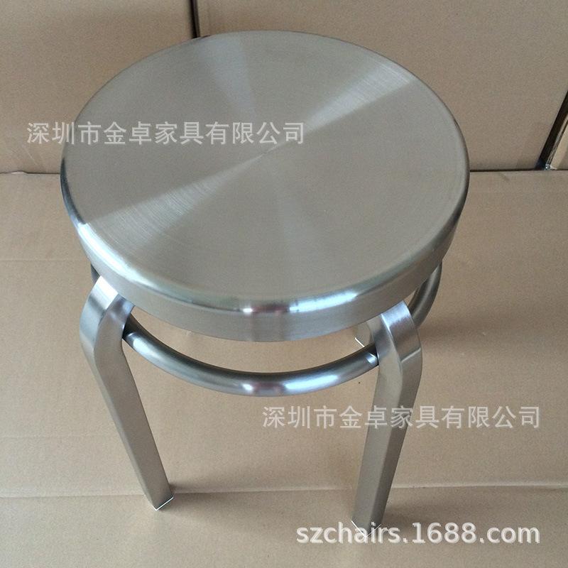 Simple Modern Industrial Style Cafe Stainless Steel Small Round Table Outdoor Leisure Round Iron Table Metal Dining Table