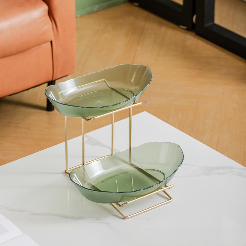 Multi-layer Ingot Fruit Plate with High Appearance Fruit Dining Plate with Premium High-end Snack Plate with Living Room Moving To New Home Use