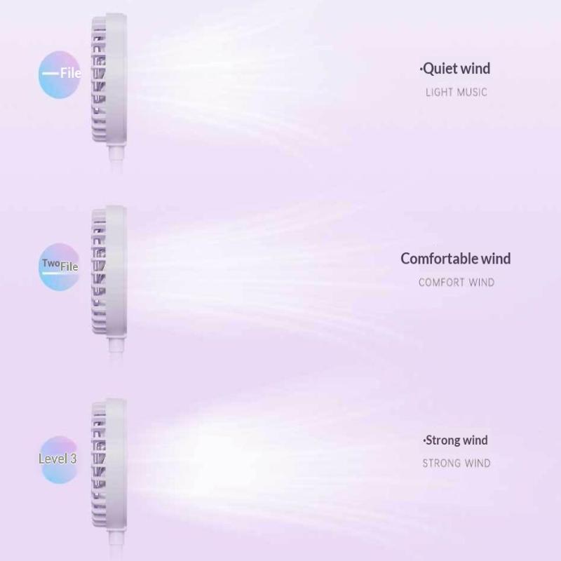 Drop Resistant Mini Magnetic Fan USB Rechargeable Portable Small Fan for Phones Hiking Climbing Outdoor Use