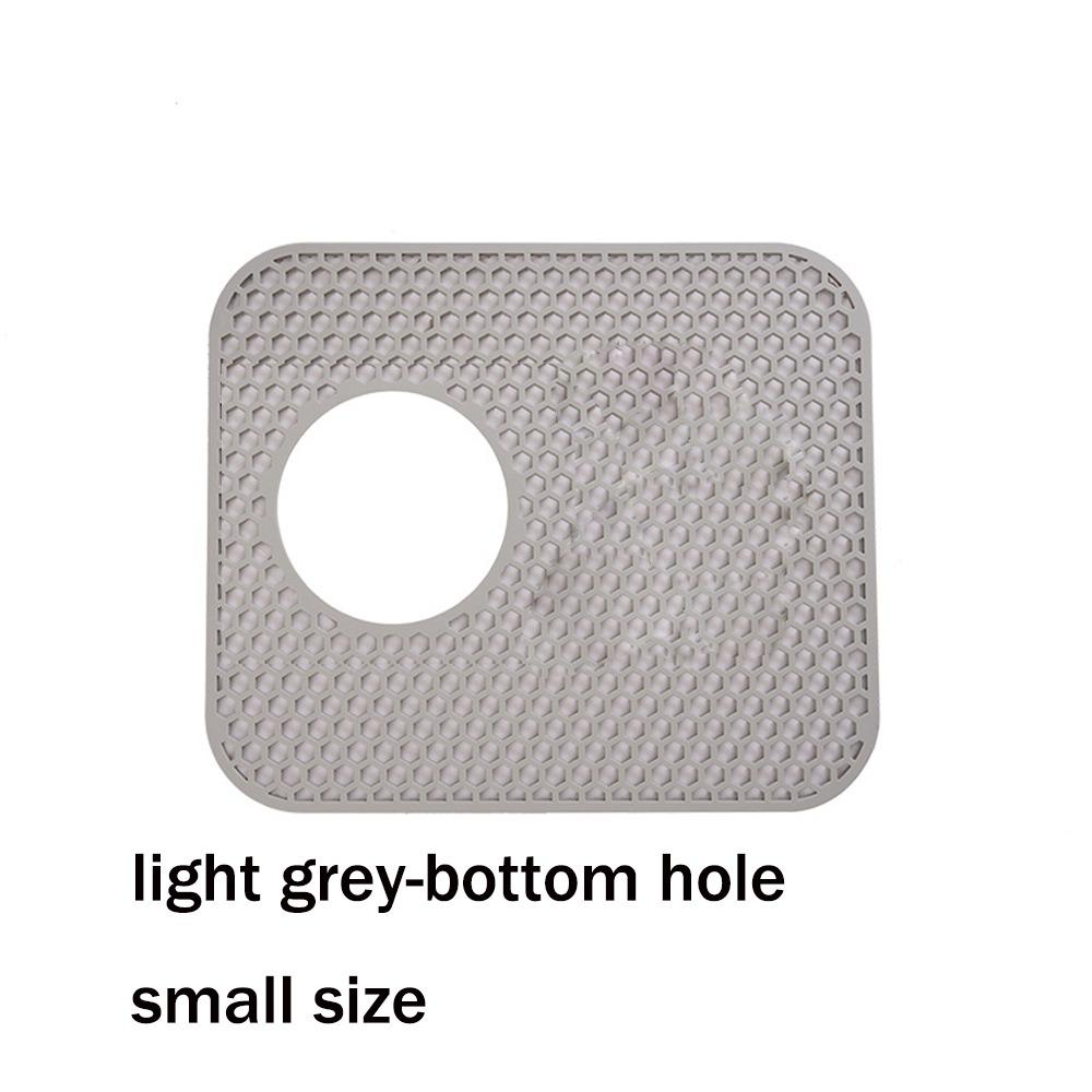 Grid Silicone Hollow Drainage Mat Silicone Sink Mat  for Bottom of Stainless Steel Sink