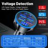 Dropshipping Products 6 In 1 USB Car Charger 2 Type C 4 USB A  Multi Port Fast Charging Adapter with Volt Meter Trending