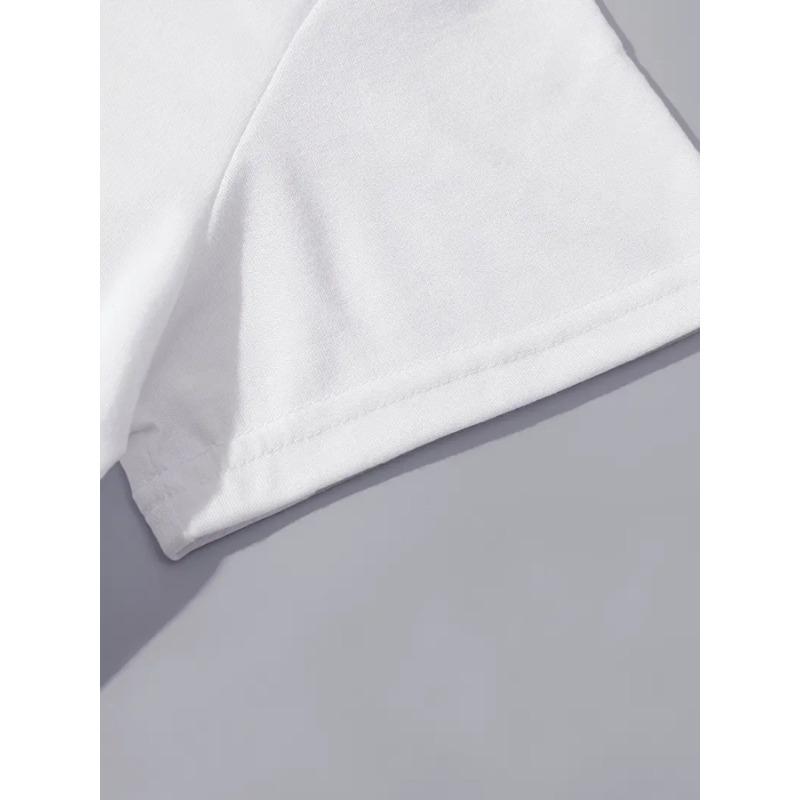 Women'S Round Neck Short Sleeve Sports T-Shirt with Letter Print for Spring and Summer Casual Wear