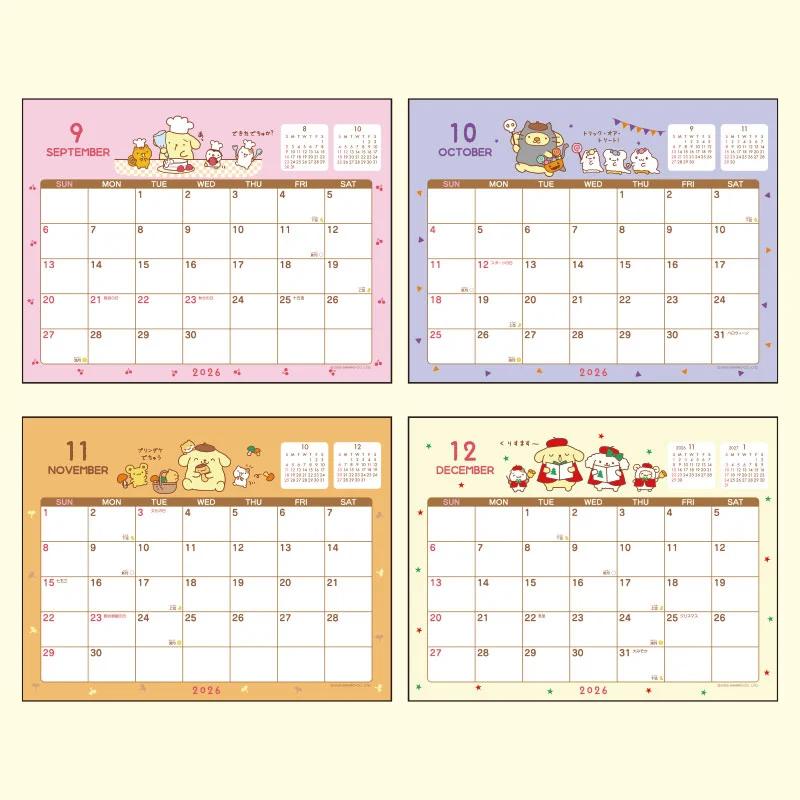Sanrio Pompompurin Ring Calendar 2026 Japan NEW Sanrio Characters