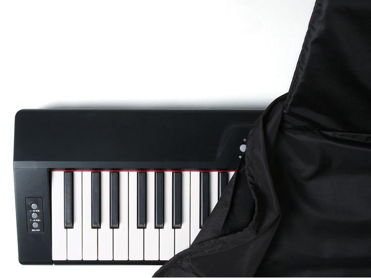 Black Dust Cover for 88-Key Electric Piano, 61-Key Electronic Keyboard, and Children's Keyboard