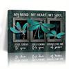 Retro Metal Wall Art Tin Sign for Living Room Decor 20x30 cm
