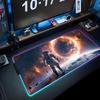 space astronaut Mouse Pad RGB Gaming Mousepad Big LED Pad PC Desk Mat Luminous Mouse Pad Large Keyboard Mats Table Rug With