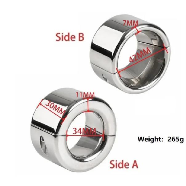 Metal Stainless Steel Scrotum Bondage Pendant Penis Tensioner Delay Exercise Lock Stem Ring Adult Sex Product
