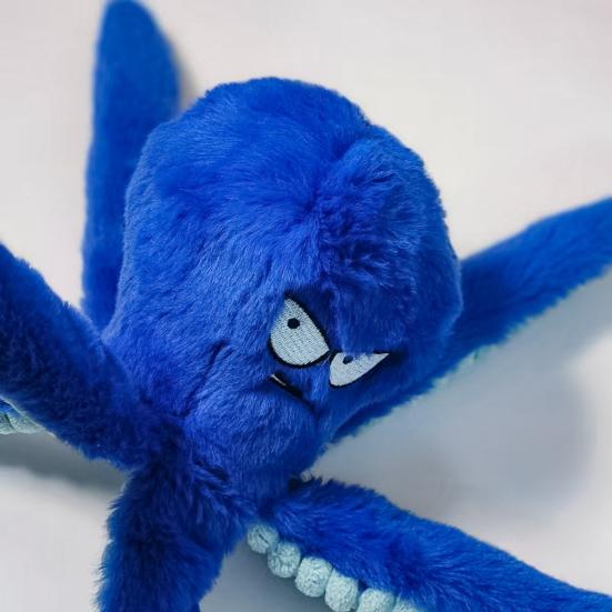 Dog Plush Octopus Toy Interactive Chew Toy Bite Resistant Sound Puppy Squeaky Octopus Rattle Pet Supplies