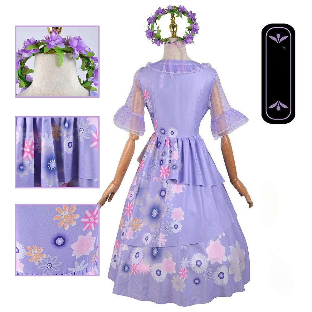 

Magic full house cosplay costume, Isabella cosplay, movie princess full set, cosplay women s clothing, sweet dress Children 110