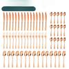 60-Piece Tableware 12-person Set American Station Flatware Set1010 Stainless Steel Tableware