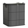 Quilt Storage Bag for Clothes and Bedding, Cotton Quilt Organizing Bag, Black Woven Bag, Capacity for Moving, Packing, Thickening, Extra Large