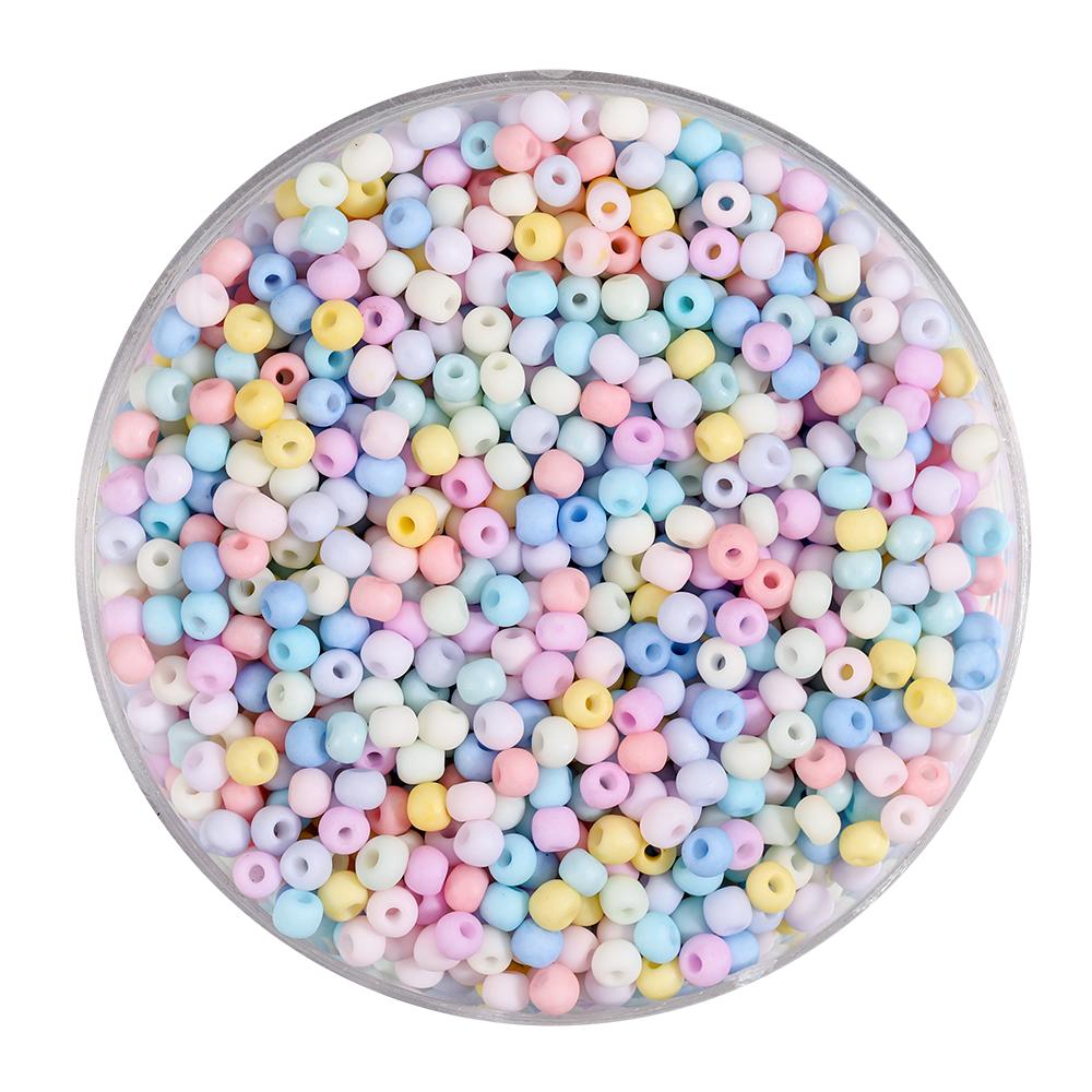 10g/pack 2/3mm Macaron Glass Round Shape Frosted Beads For Jewelry Making DIY Charm Bracelet Earring Necklace Accessories