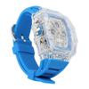 Transparent Case Business Watch Water Proof 50M Luminous Casual Cool Large Dial Silicone Strap Fashion Hollowed Watch